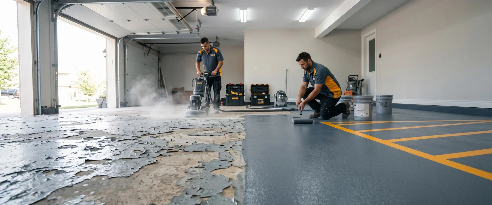 Epoxy Floor Repair & Recoat in Mississauga, ON
