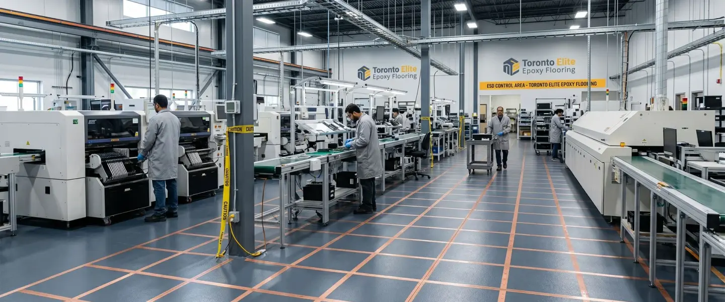 ESD Conductive Epoxy Flooring in Mississauga, ON