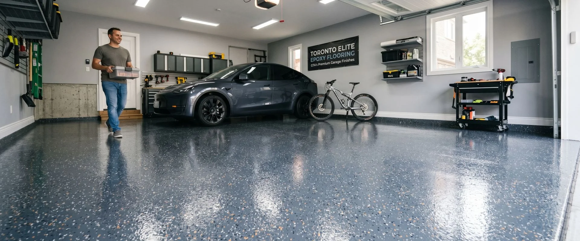 Polyaspartic Floor Coating in Mississauga, ON