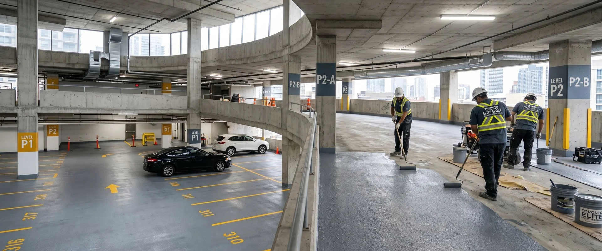 Parking Garage Epoxy Coating in Mississauga, ON