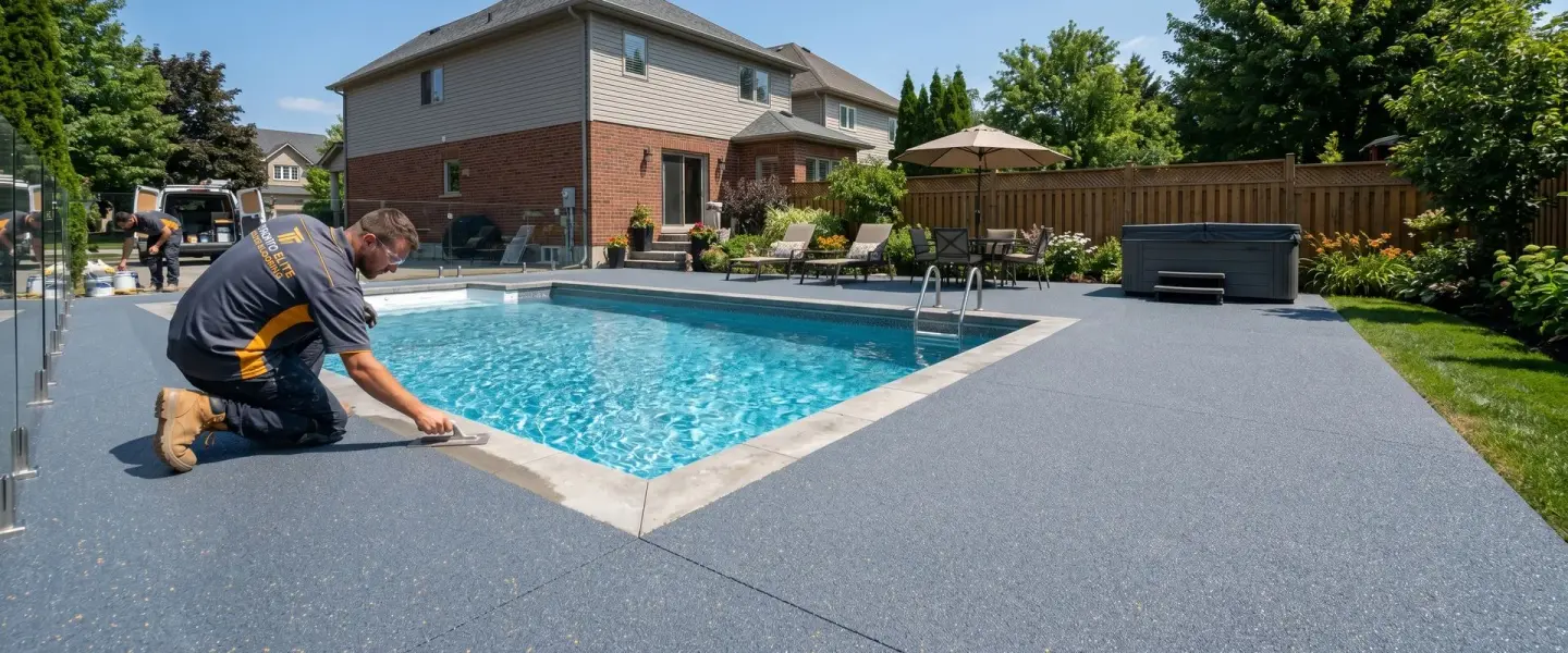 Outdoor Patio Epoxy Coating in Mississauga, ON