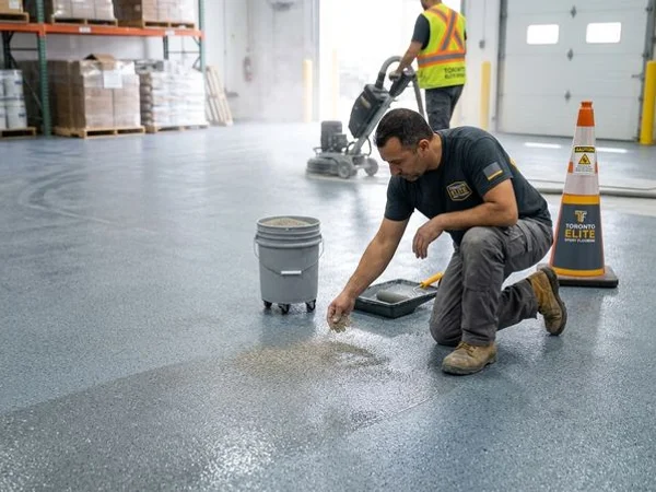 Epoxy Floor Repair & Recoat in Mississauga, ON project 4