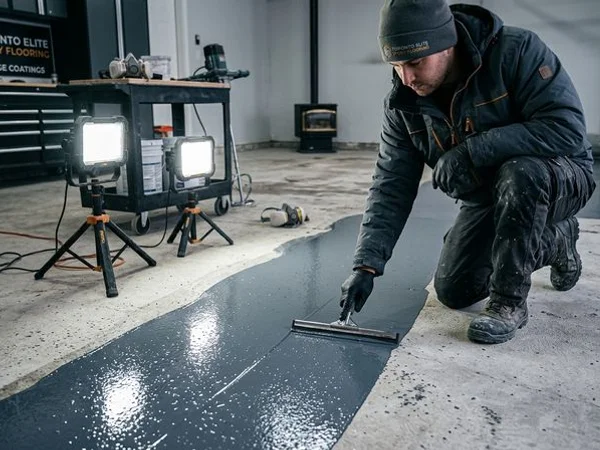 Polyaspartic Floor Coating in Mississauga, ON project 2