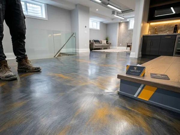 Decorative Metallic Epoxy Flooring in Mississauga, ON project 4