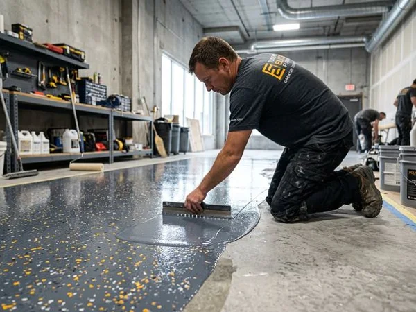 Polyaspartic Floor Coating in Mississauga, ON project 3