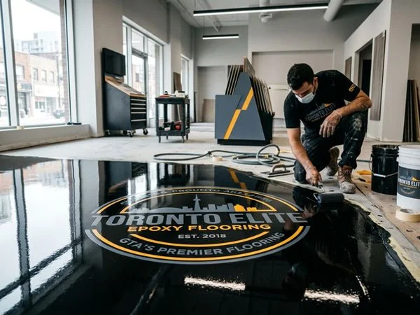 Retail Showroom Epoxy Flooring in Mississauga, ON project 1